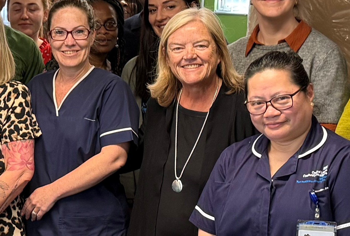 Baroness Casey on a visit with health professionals in West Hertfordshire